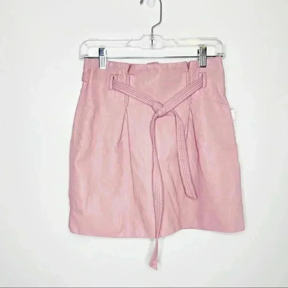 Free People Payton Vegan [Faux] Leather Mini Skirt - Picture 3 of 3